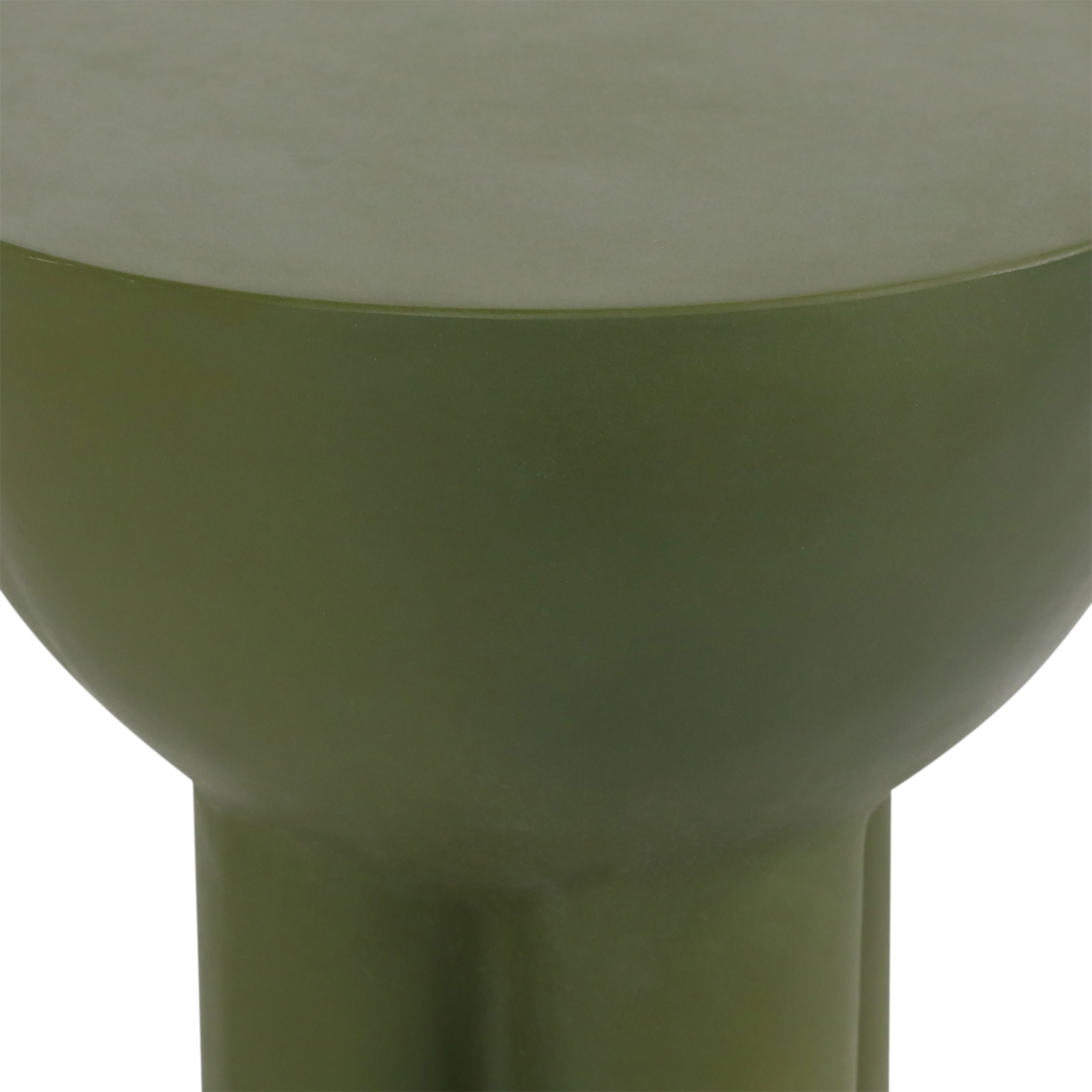 Rhett Outdoor End Table Olive large image 