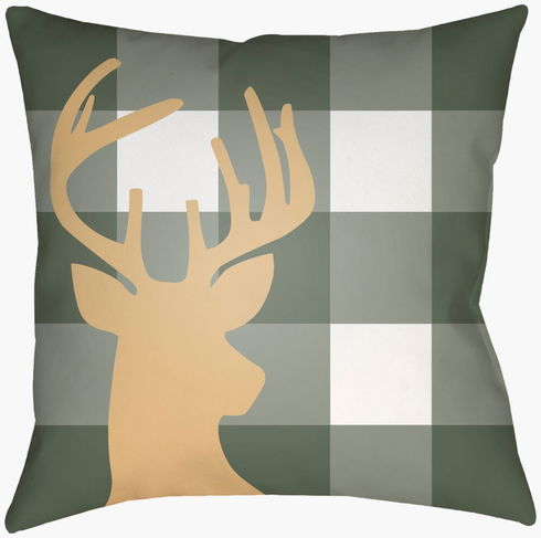 Reindeer Buffalo Accent Pillow