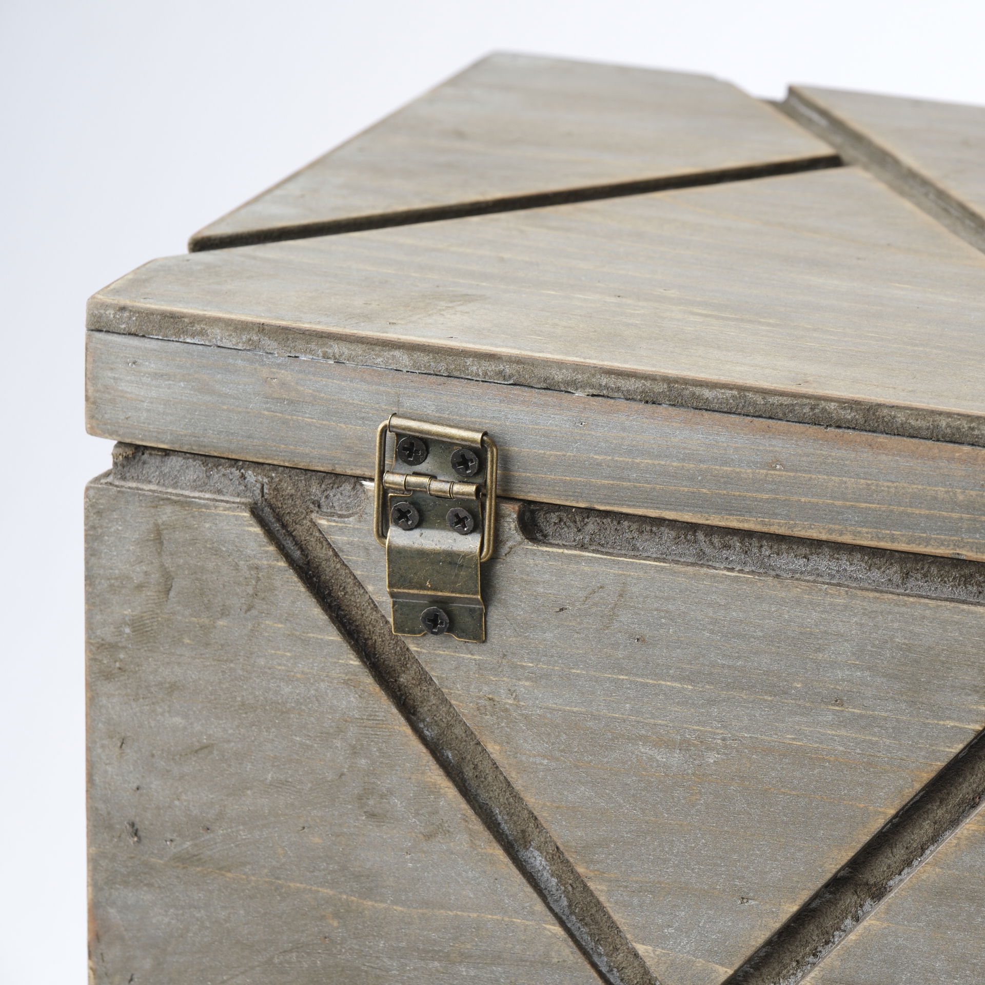 Niobe (Set of 2) 16L x 11W Gray Wooden Nesting Boxes, by Mercana, 16.02" length x 10.75" width x 8.25" height View 11