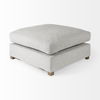 Valence  Light Gray Full Size Ottoman Sectional Piece, Sectional Sofa by Mercana, 38.58" length x 38.58" width x 17.72" height thumbnail 6
