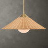 Phuvinh 1 Light Rattan Shade Pendant, by Uttermost, 1'8" width x 9.5" height x 1'8" diameter x 1'8" depth thumbnail 2