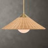 Phuvinh 1 Light Rattan Shade Pendant, by Uttermost, 20" width x 9.5" height x 20" diameter x 20" depth thumbnail 2