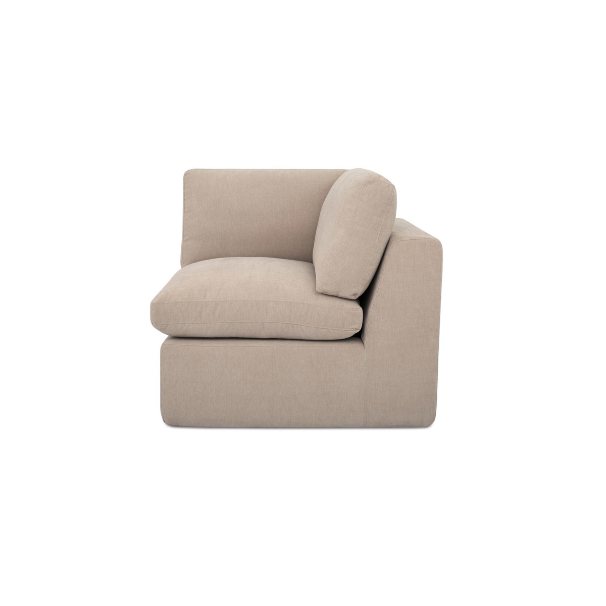 Cates Corner Chair Pebble, Sectional Sofa by Moe's Home, 36.25" width x 35.4" height x 36.25" depth View 4