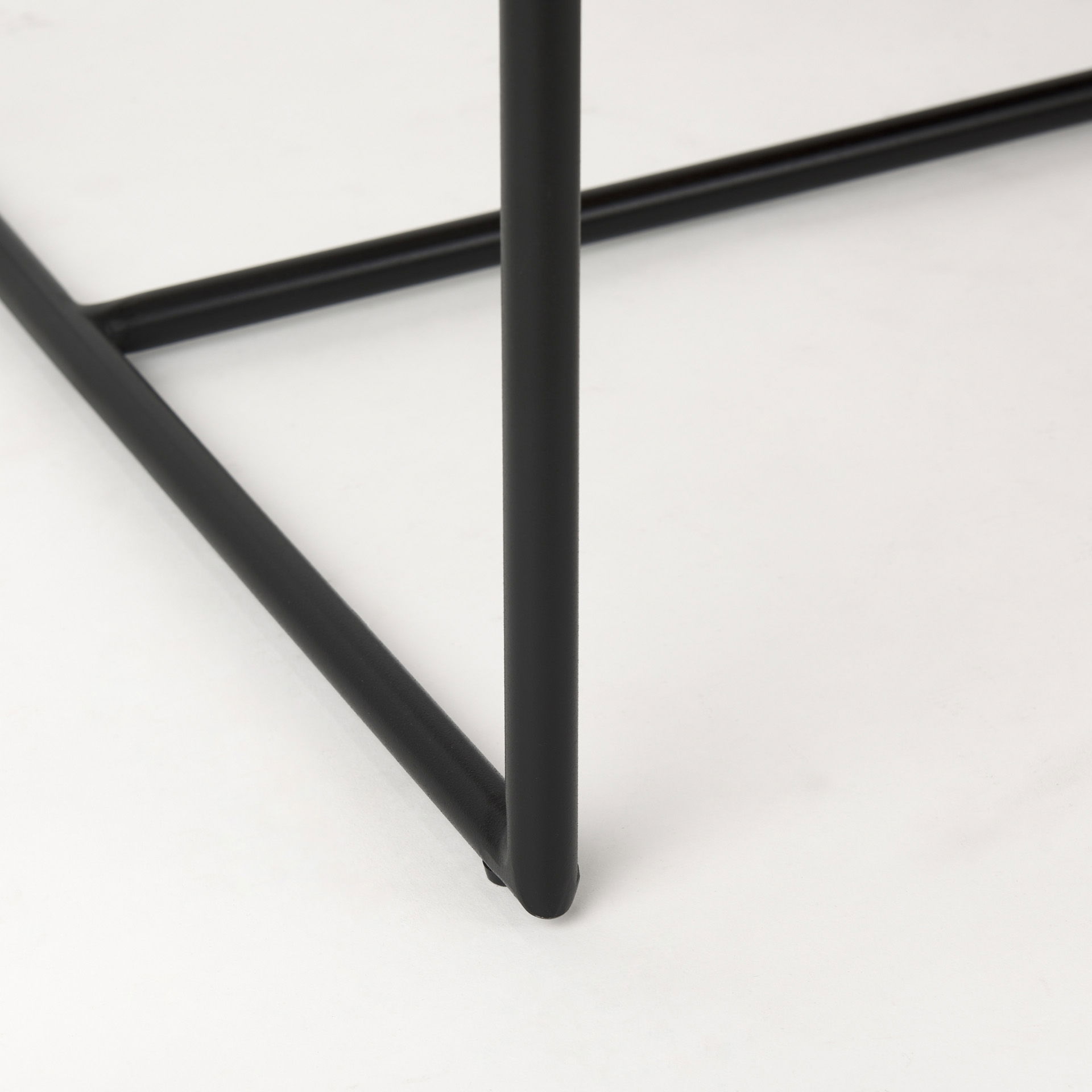 Stamford Beige Upholstered Seat with Wood Back, Black Metal Frame Dining Chair, by Mercana, 19" length x 25" width x 35.25" height View 12