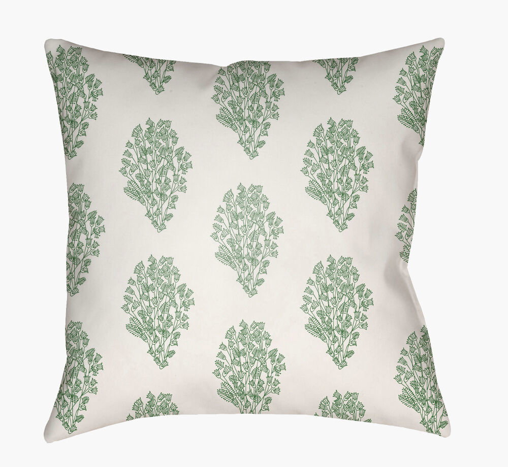 Moody Floral Accent Pillow, Decorative Pillow by Surya, 22" length x 22" width