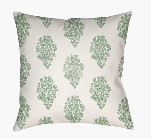 Moody Floral Accent Pillow