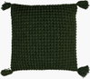 Makrome Accent Pillow Poly, Decorative Pillow by Surya, 18" length x 18" width thumbnail