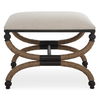 Icaria Upholstered Small Bench, Furniture by Uttermost, 23.5" width x 19.5" height x 15.75" depth thumbnail 1