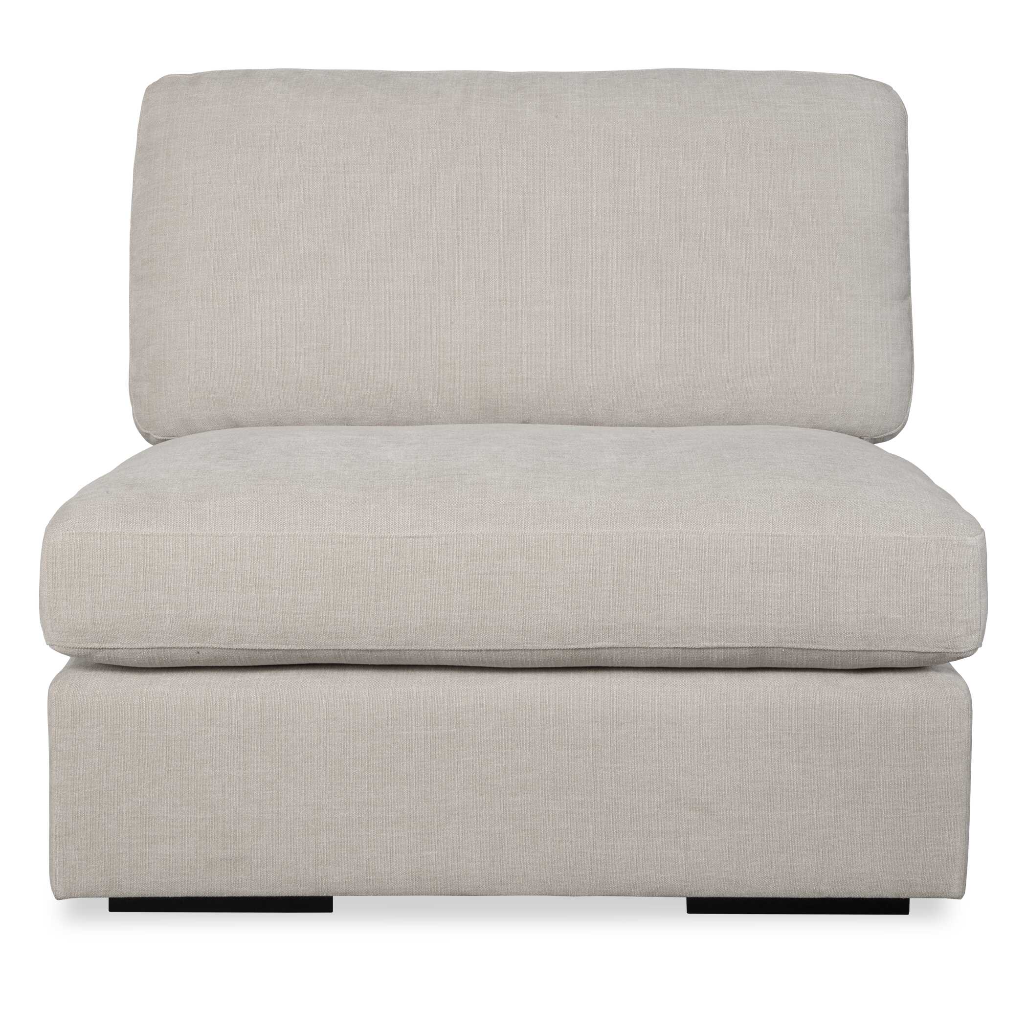 Refuge Armless Sand Sofa, Furniture by Uttermost, 40" width x 30" height x 37.5" depth View 1