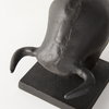 Tauro III (Set of 2) 10L x 5W Black Cast Aluminum Raging Bull Bookends, by Mercana, 9.5" length x 4.25" width x 5.75" height thumbnail 11