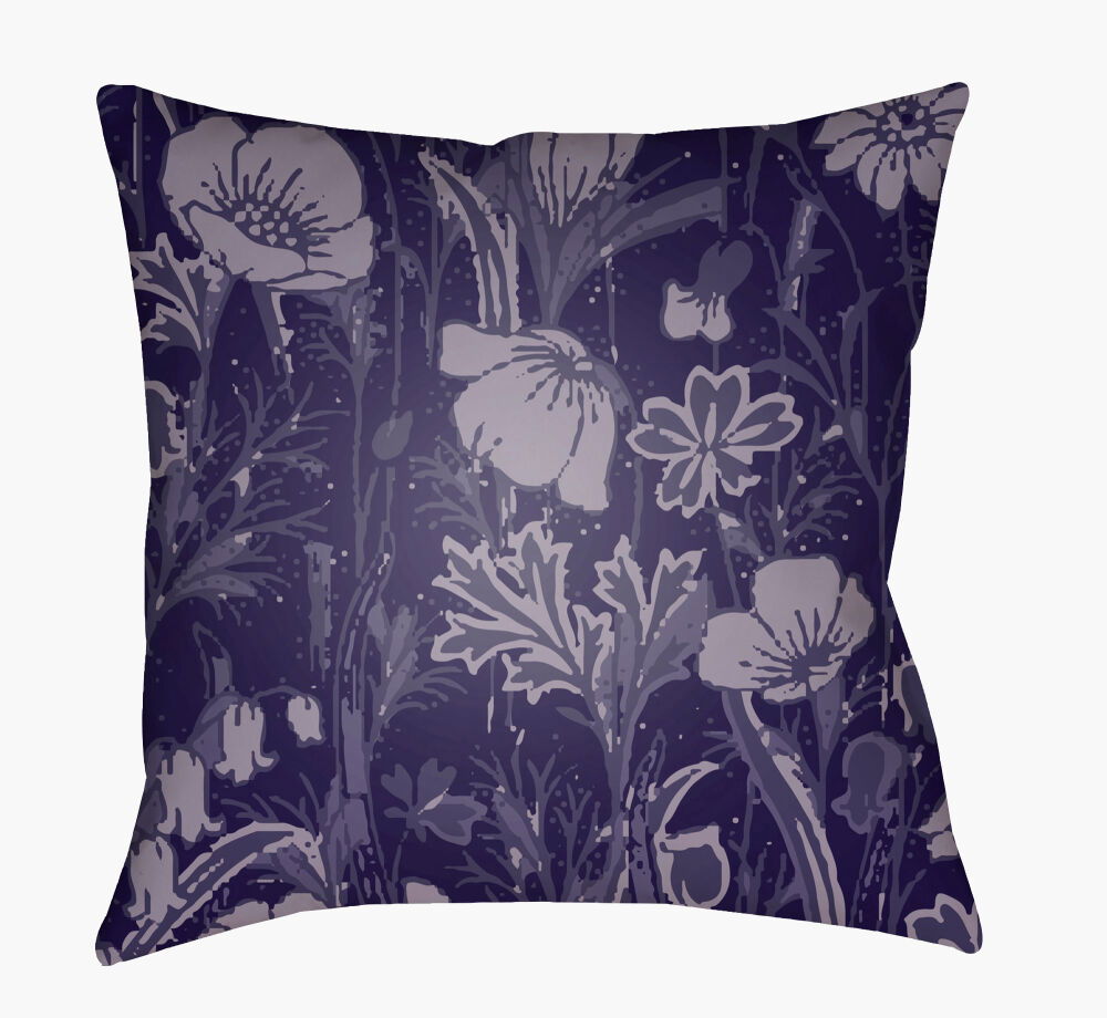 Chinoiserie Floral Accent Pillow, Decorative Pillow by Surya, 20" length x 20" width