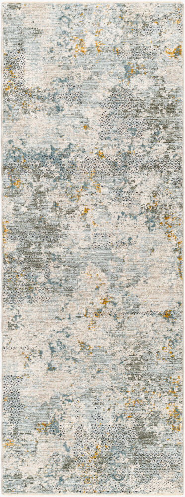 Dresden Machine Woven Rug, by Surya, 7'2.61" length x 2'7.5" width