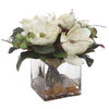 Dobbins Magnolia Bouquet, Decorative by Uttermost, 15.75" width x 15.75" height x 13.5" depth thumbnail 1
