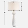 Sonata Textured White Table Lamp thumbnail 2