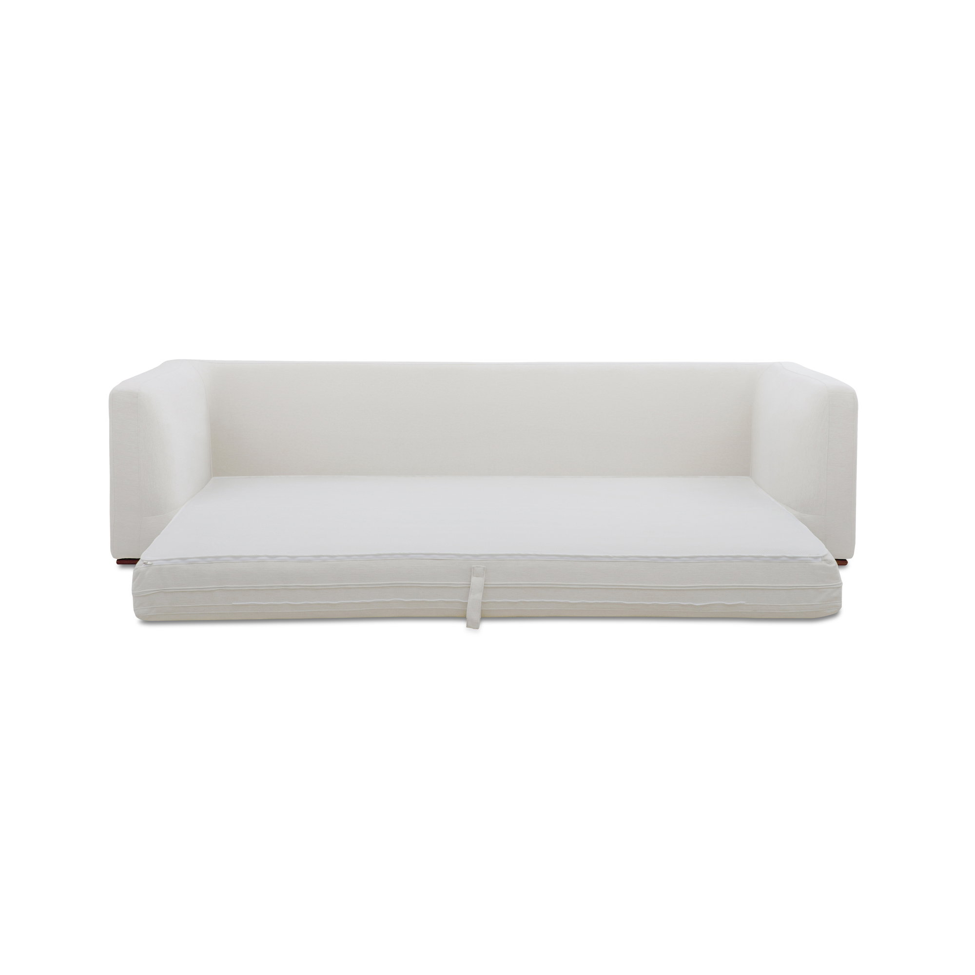 Rue Sleeper Sofa Off White, Sofa Bed by Moe's Home, 97.5" width x 25" height x 40.5" depth View 5