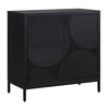 Beswick Black 2 Door Cabinet, Furniture by Uttermost, 31.5" width x 31.87" height x 14.87" depth thumbnail 5