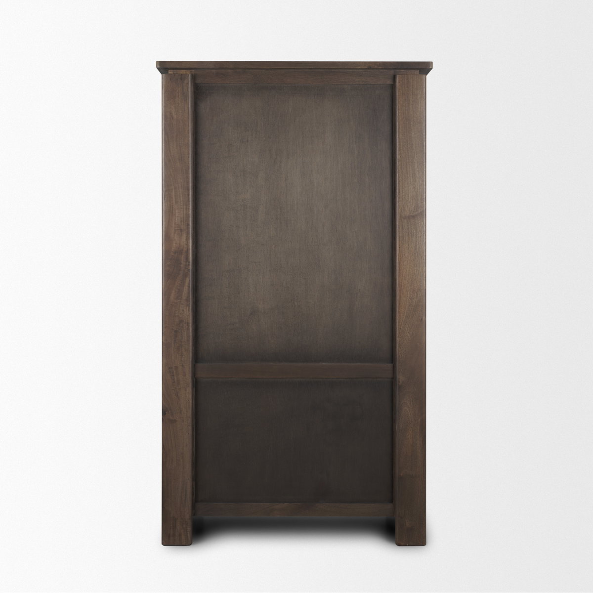 Wallen Solid Dark Brown Wood Curio Cabinet, Cabinets & Sideboard by Mercana, 40" length x 20" width x 70" height View 6