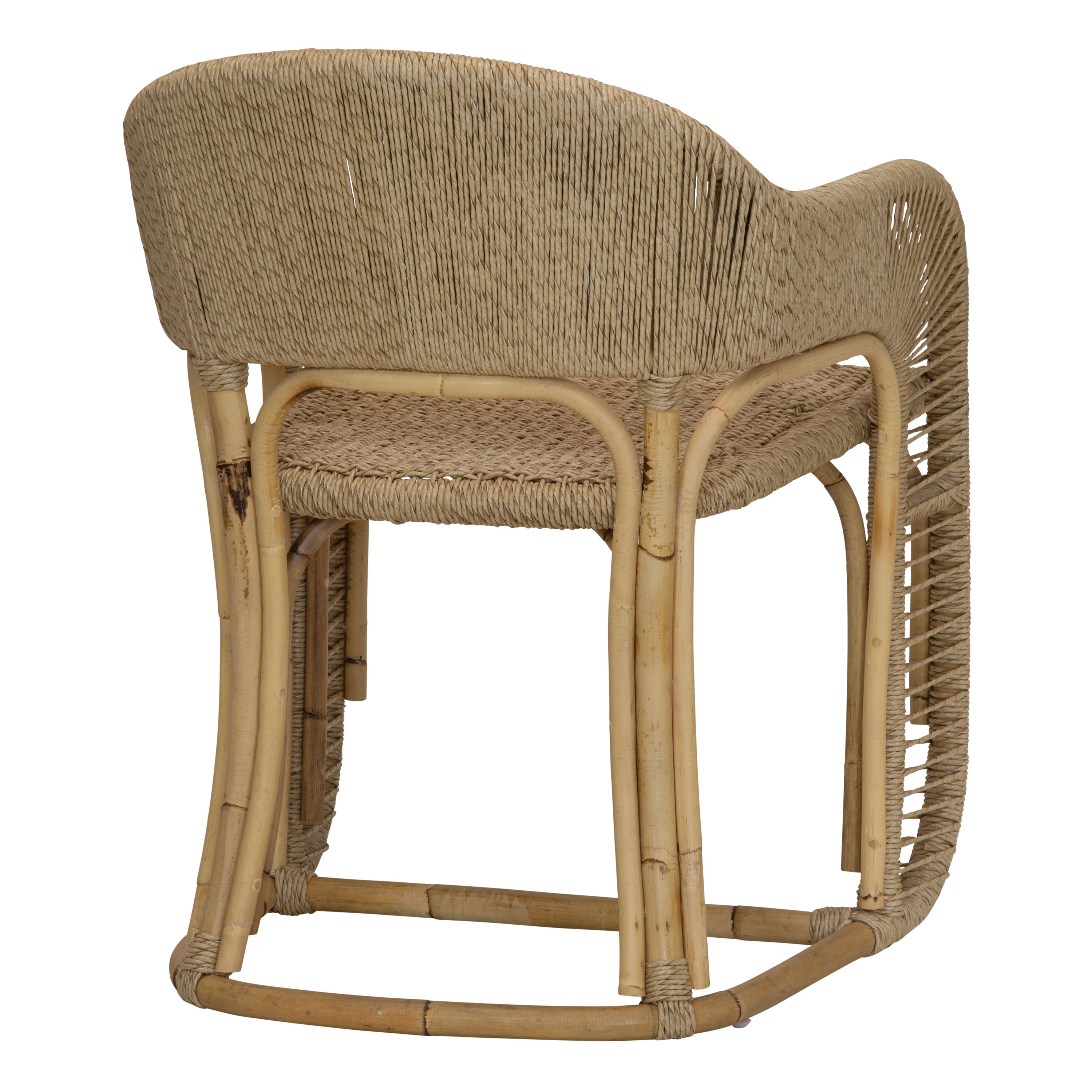 Glen Ellen Arm Chair in Natural, by Woven, 22.75" width x 30" height x 23.75" depth View 4