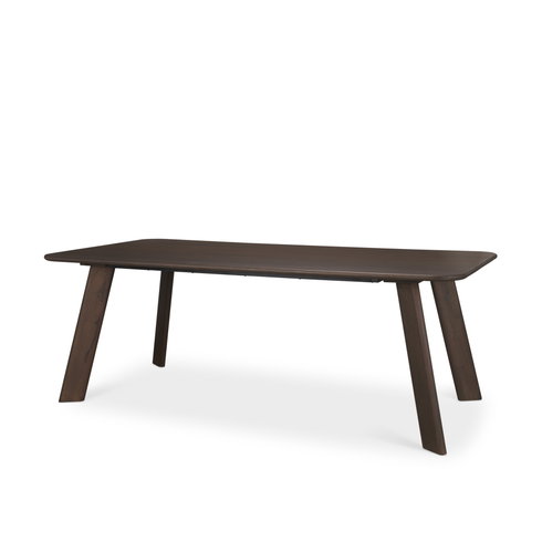 Welborn 84"L x 42"W Rectangular Dining Table | Modern | Dark Brown Wood | Seats 8