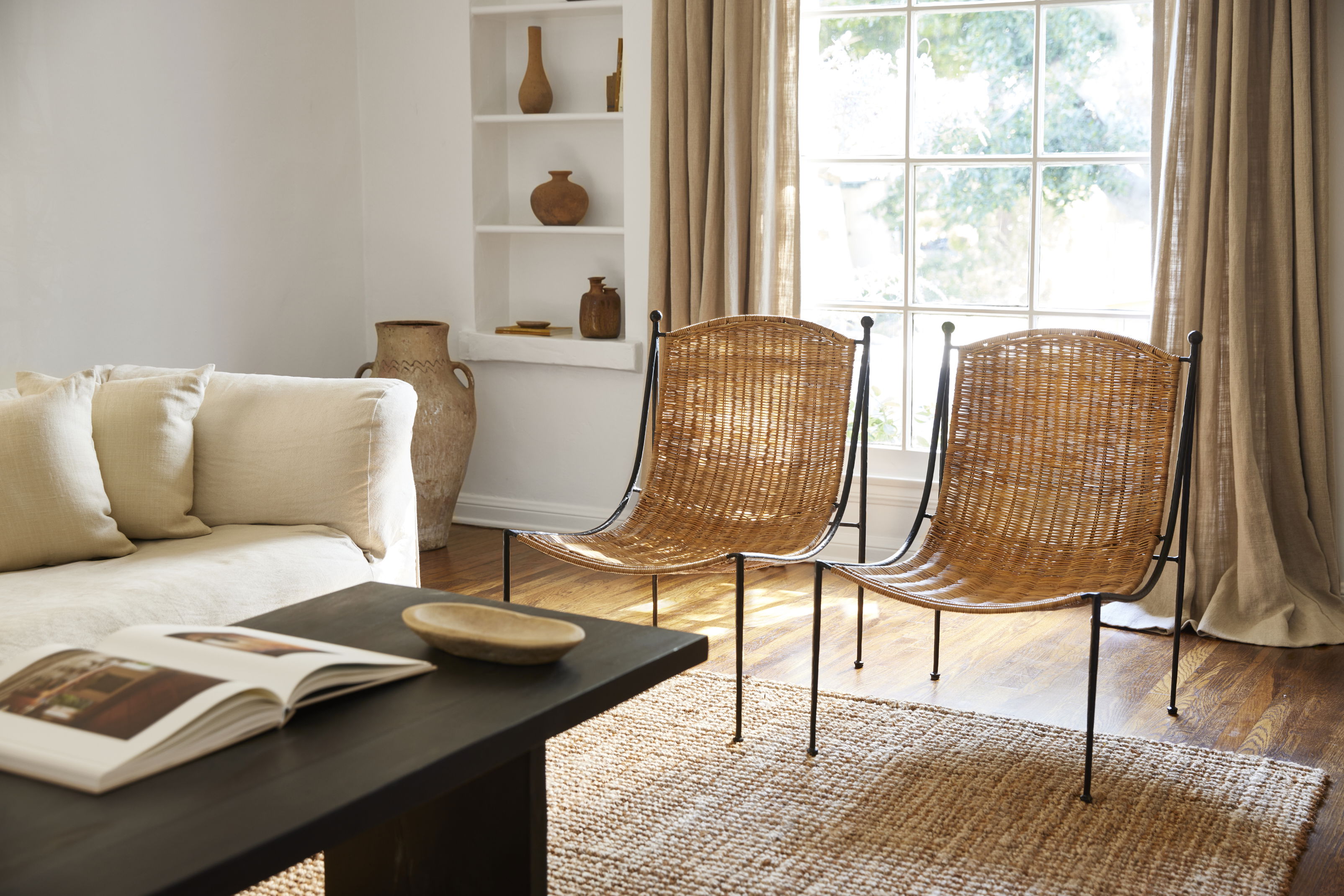 Lacoste Indoor/Outdoor Wicker Lounge Chair, Outdoor Chaise Lounge by Woven, 1'10.75" width x 2'8.25" height x 2'5.5" depth View 3