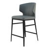 Delaney Counter Stool Grey, Counter & Bar Stool by Moe's Home, 20.5" width x 39.4" height x 21.7" depth thumbnail 2