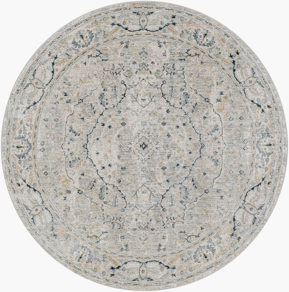 Brunswick Machine Woven Rug, by Surya, 5'2.99" length x 5'2.99" width