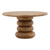 Anele Dining Table Natural, by Dovetail, 54" width x 30" height x 54" diameter x 54" depth thumbnail 1