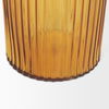 Dawn 11.4' Ribbed Amber Glass Vase, by Mercana, 6.1" length x 6.1" width x 11.42" height thumbnail 7