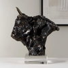 Bison Bust Bronze Sculpture, Figurines & Statue by Uttermost, 11" width x 13.25" height x 8" depth thumbnail 3