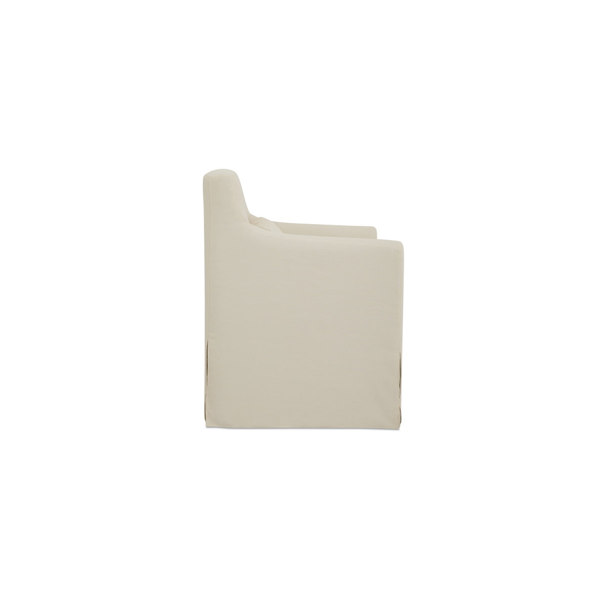 Lydia Outdoor Slipcover Dining Chair Cream, Outdoor Chair by Moe's Home, 2'2.4" width x 2'8.7" height x 2'2.2" depth View 3