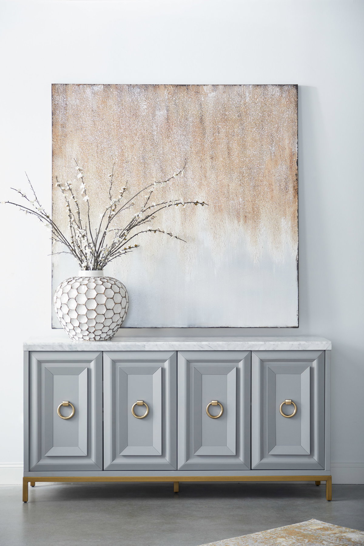 Azure Carrera Media Sideboard, Cabinets & Sideboard by Essentials for Living, 71" width x 36" height x 19" depth View 10