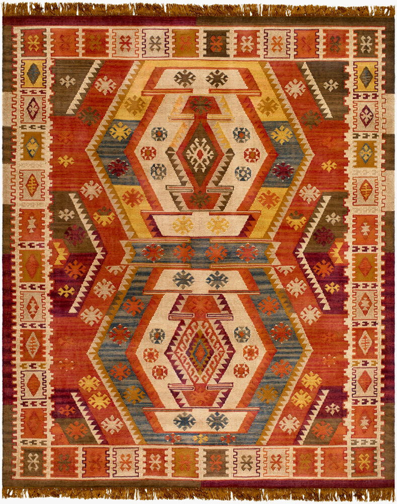 Bursa Handmade Rug, by Surya, 1'6" length x 1'6" width