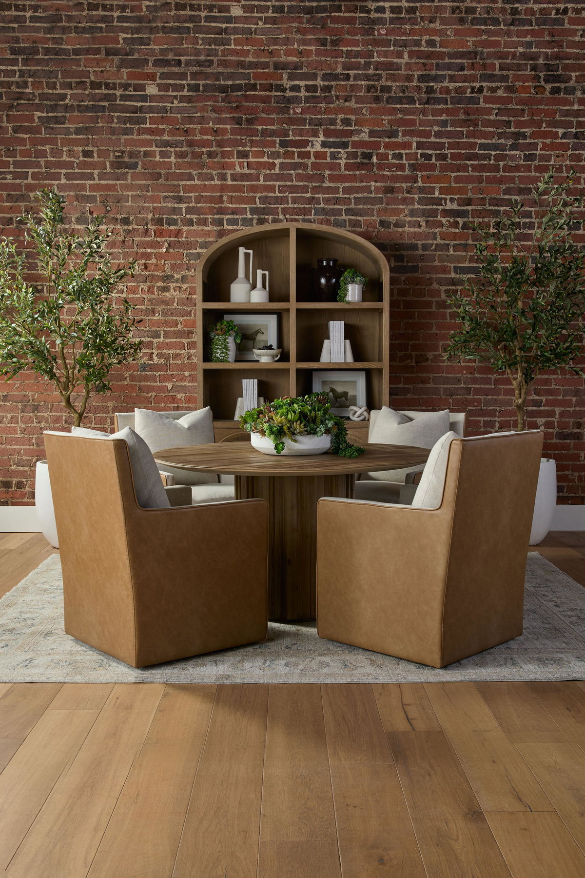 Roma 54' Round Dining Table, by Essentials for Living, 54" width x 30" height x 54" depth View 10