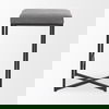 Frodo  Gray Fabric Seat with Black Iron Frame Counter Stool thumbnail 3