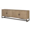Sierra Media Unit Natural, Media Console by Moe's Home, 79" width x 25.5" height x 15.7" depth thumbnail 3