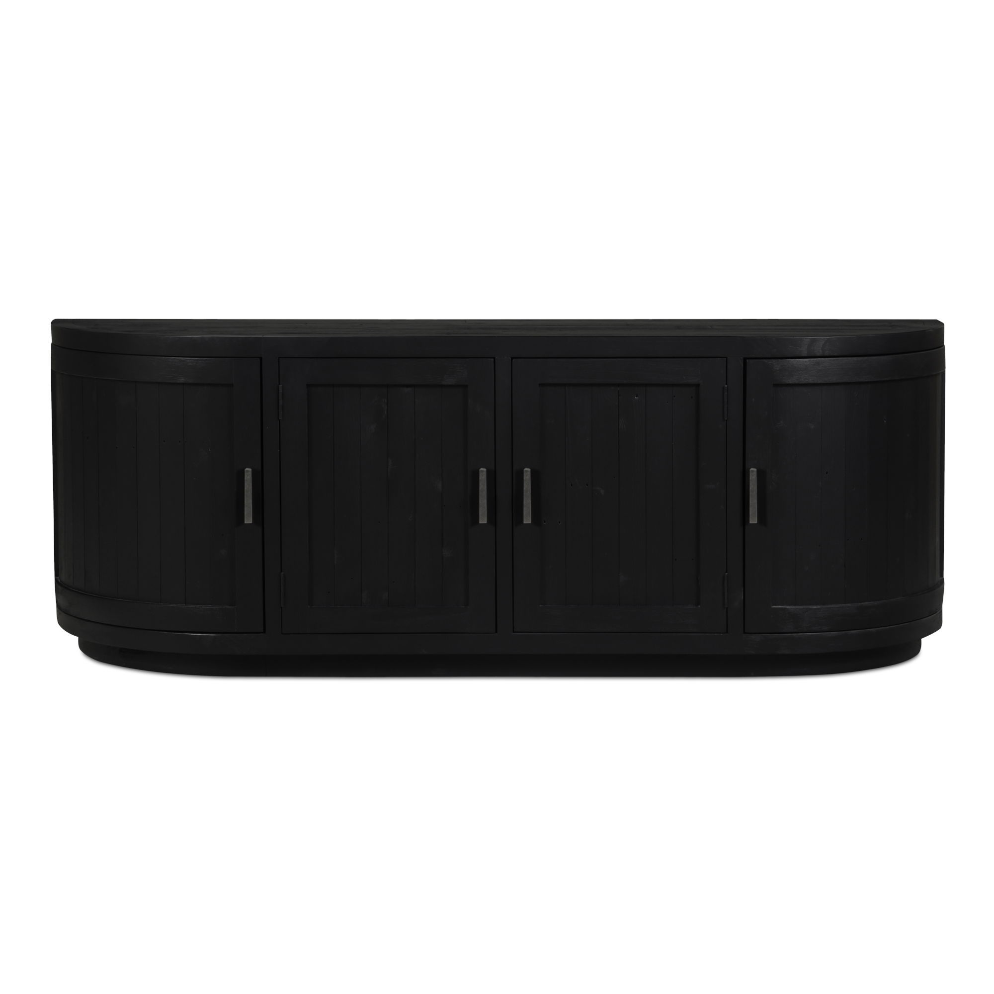 Nicola Media Cabinet Black, Console Table by Moe's Home, 70.9" width x 26" height x 17.7" depth View 1