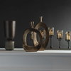 Kyler Textured Bronze Vases Set/2, by Uttermost, 10.75" width x 22" height x 2" depth thumbnail 3
