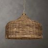 Tauranga Seagrass 5 Light Pendant, Ceiling Light by Uttermost, 30" width x 23" height x 30" diameter x 30" depth thumbnail 2