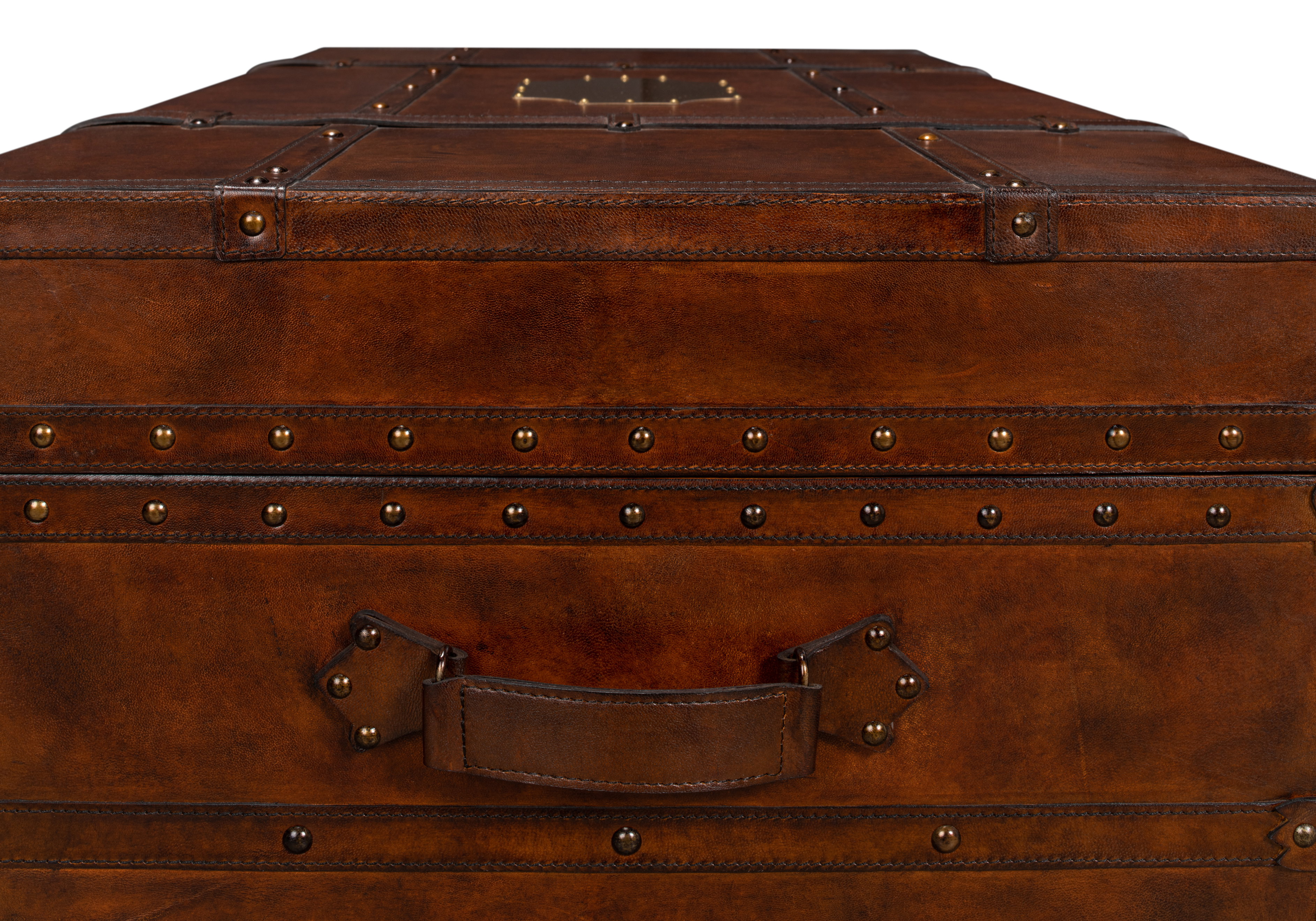 Laramie Trunk Coffee Table, by Sarreid, 43" length x 26" width x 20" height View 5