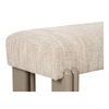 Priya Bench Off White, Benche by Moe's Home, 55.9" width x 16.5" height x 20.5" depth thumbnail 4