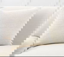 Online Designer Other Faye Linen Textured Pillow Cover, 20" x 20", Ivory
