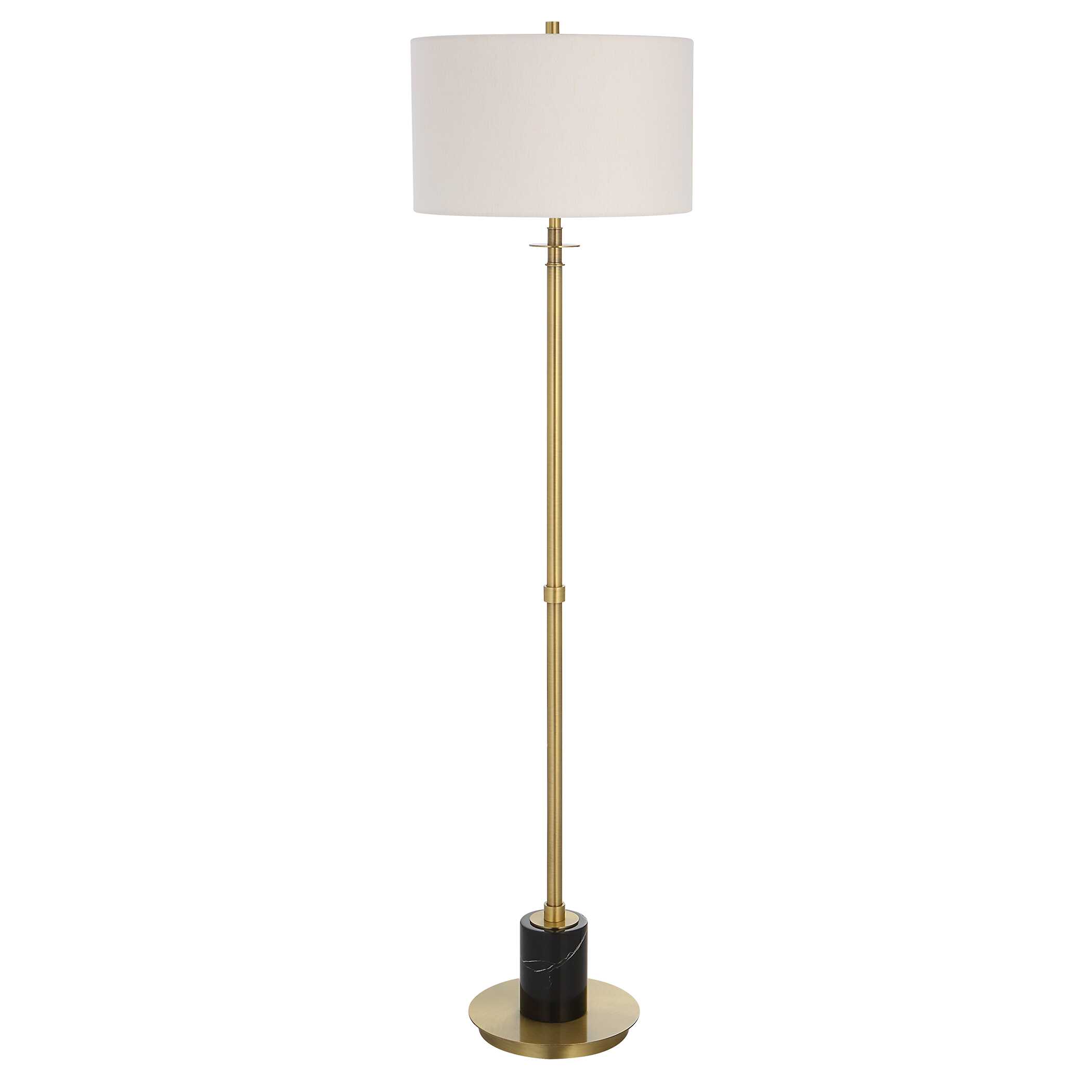 Guard Brass Floor Lamp, by Uttermost, 17" width x 65" height x 17" depth View 5