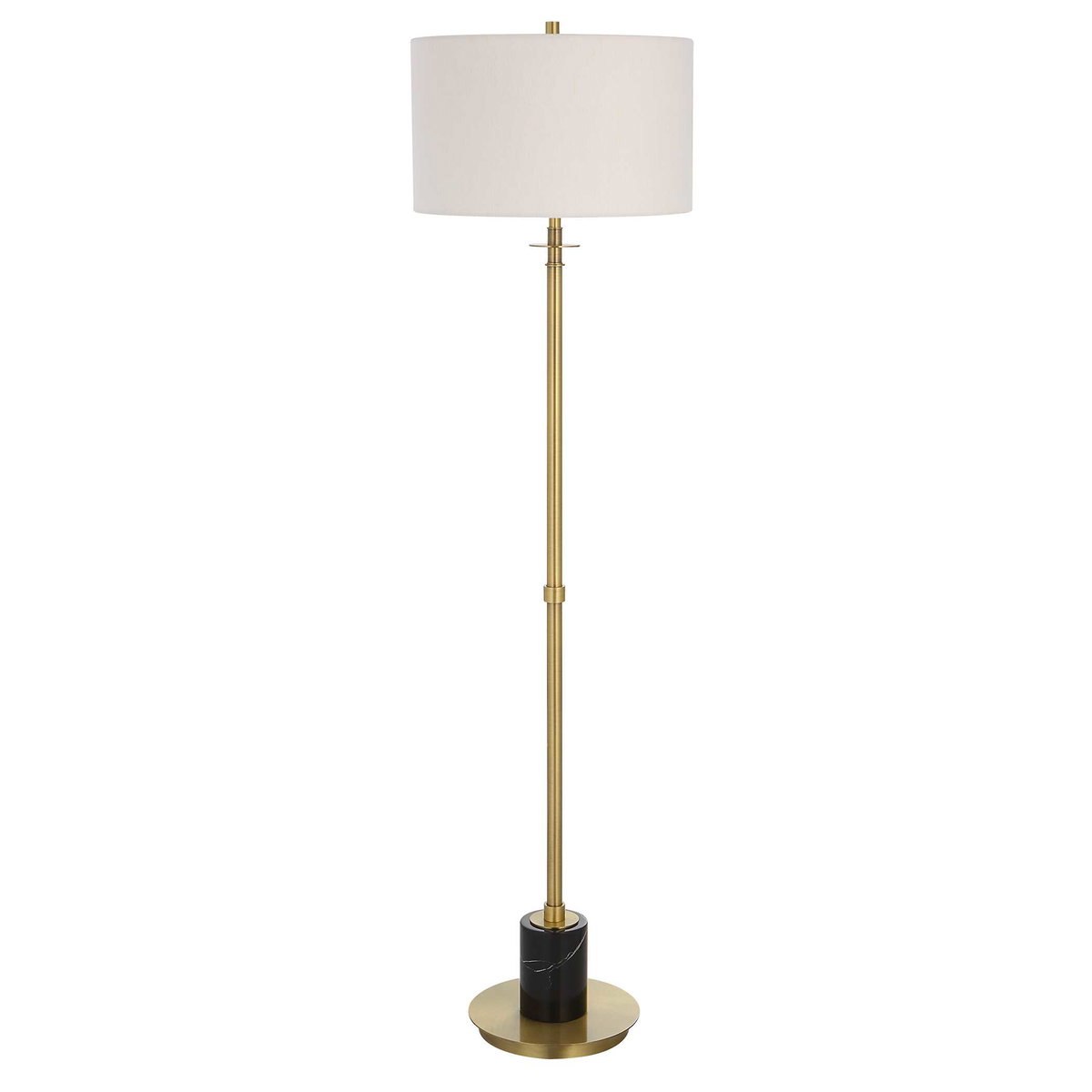 Guard Brass Floor Lamp, by Uttermost, 17" width x 65" height x 17" depth View 5