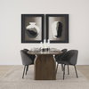 Shannon Contoured Back Dining Side Chair | Gray Fabric with Metal, Dining Chair by Mercana, 22.5" length x 22.75" width x 31.5" height thumbnail 2