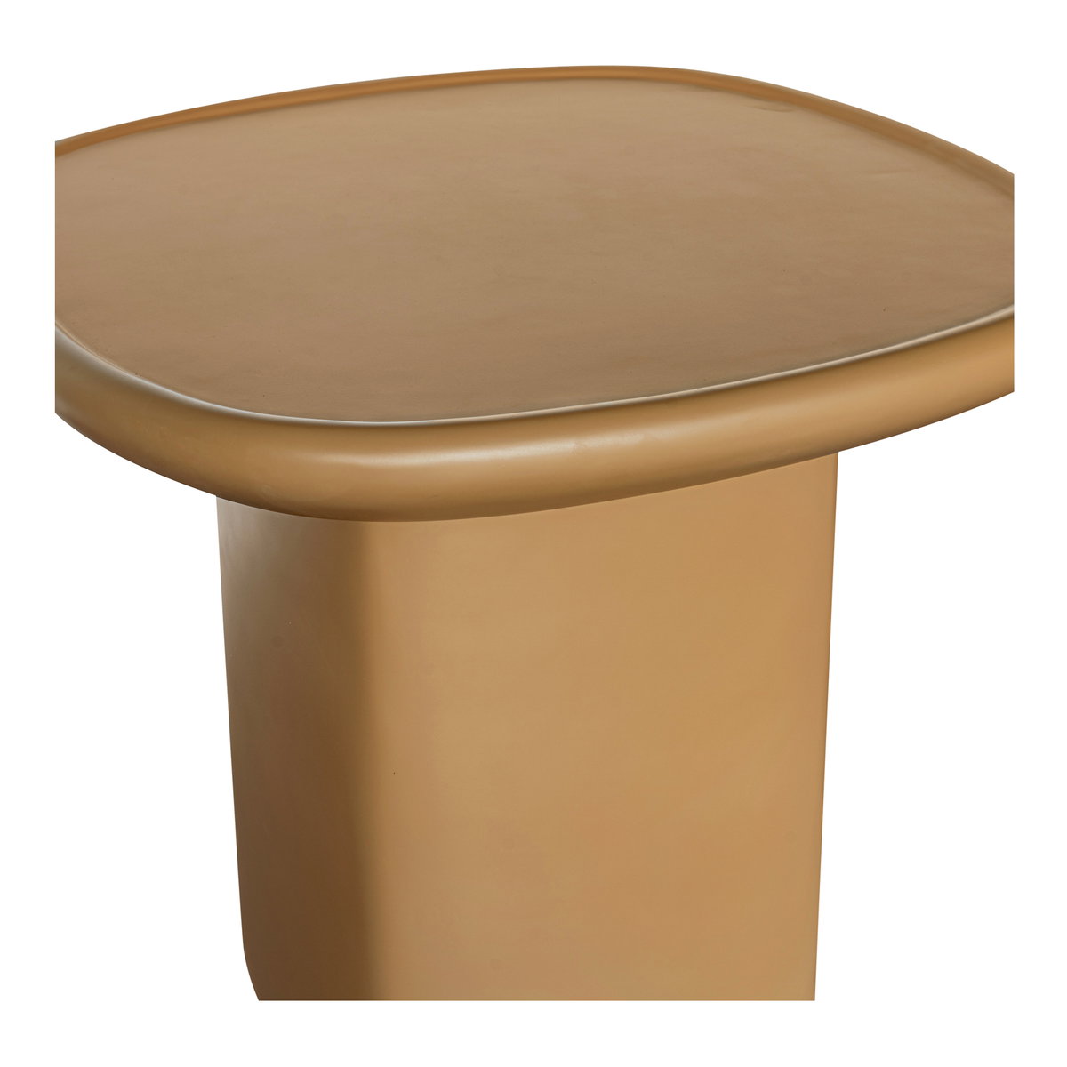Manon Outdoor Side Table Deep Yellow, Outdoor Table by Moe's Home, 1'10" width x 1'7.5" height x 1'10" depth View 3