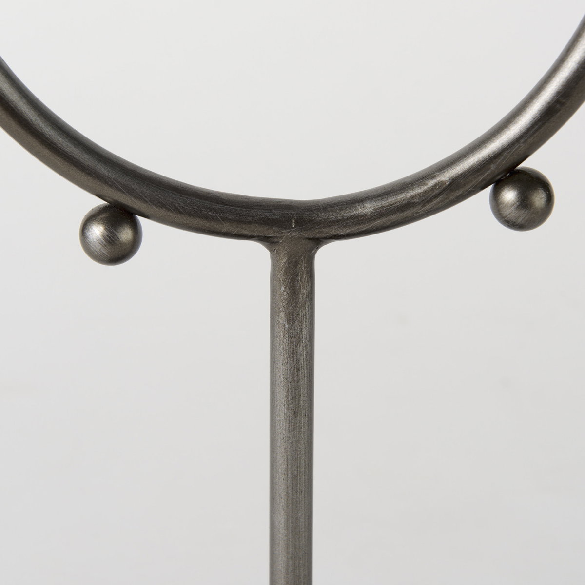 Elio  Small Studded hoop object, Decorative Object by Mercana, 7.48" length x 2.95" width x 13.19" height View 7