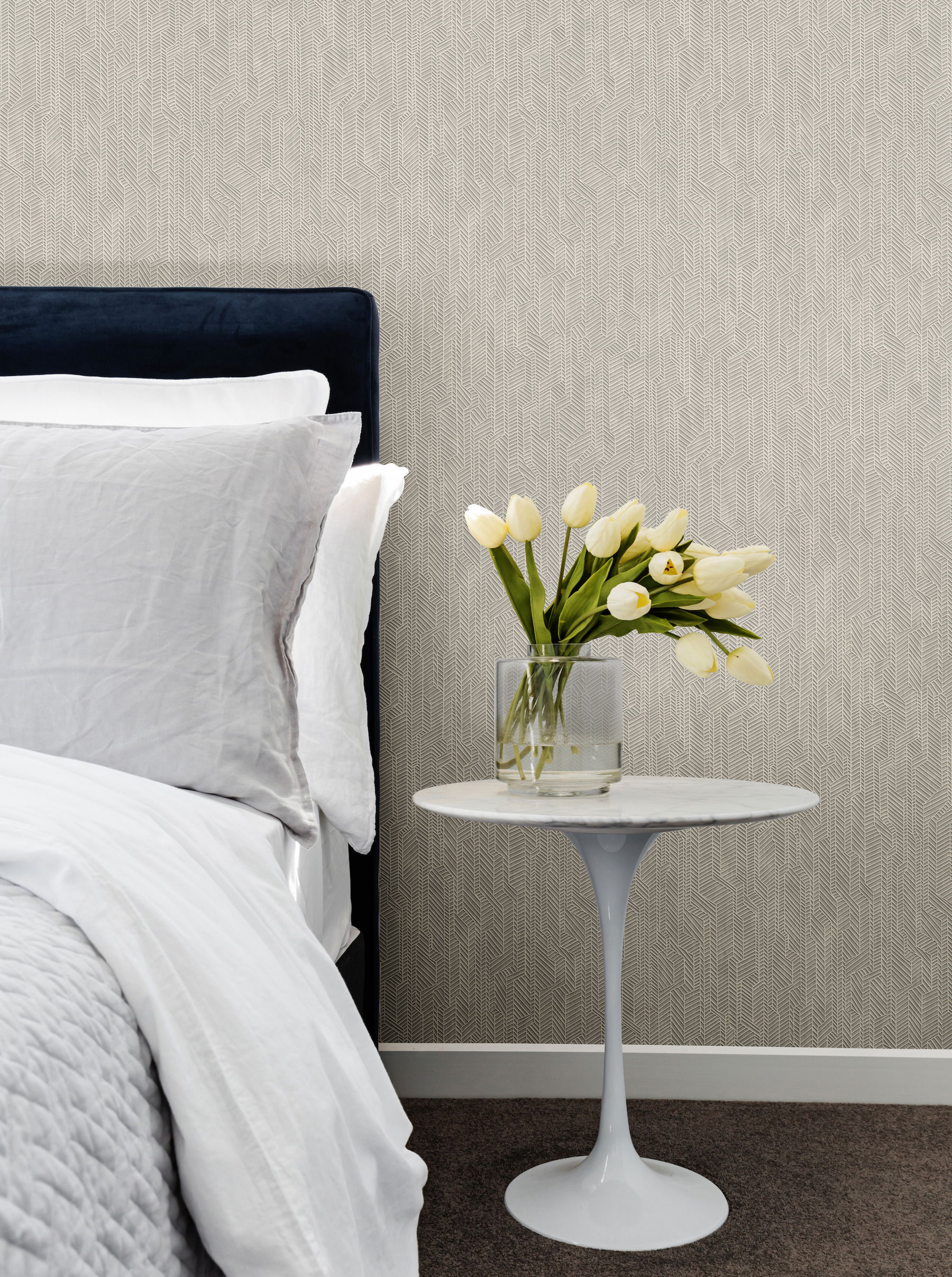 Grey & Grey Metropolis Geometric Wallpaper, by York Wall, 33' length x 1'8.5" width x 0.02" depth View 3