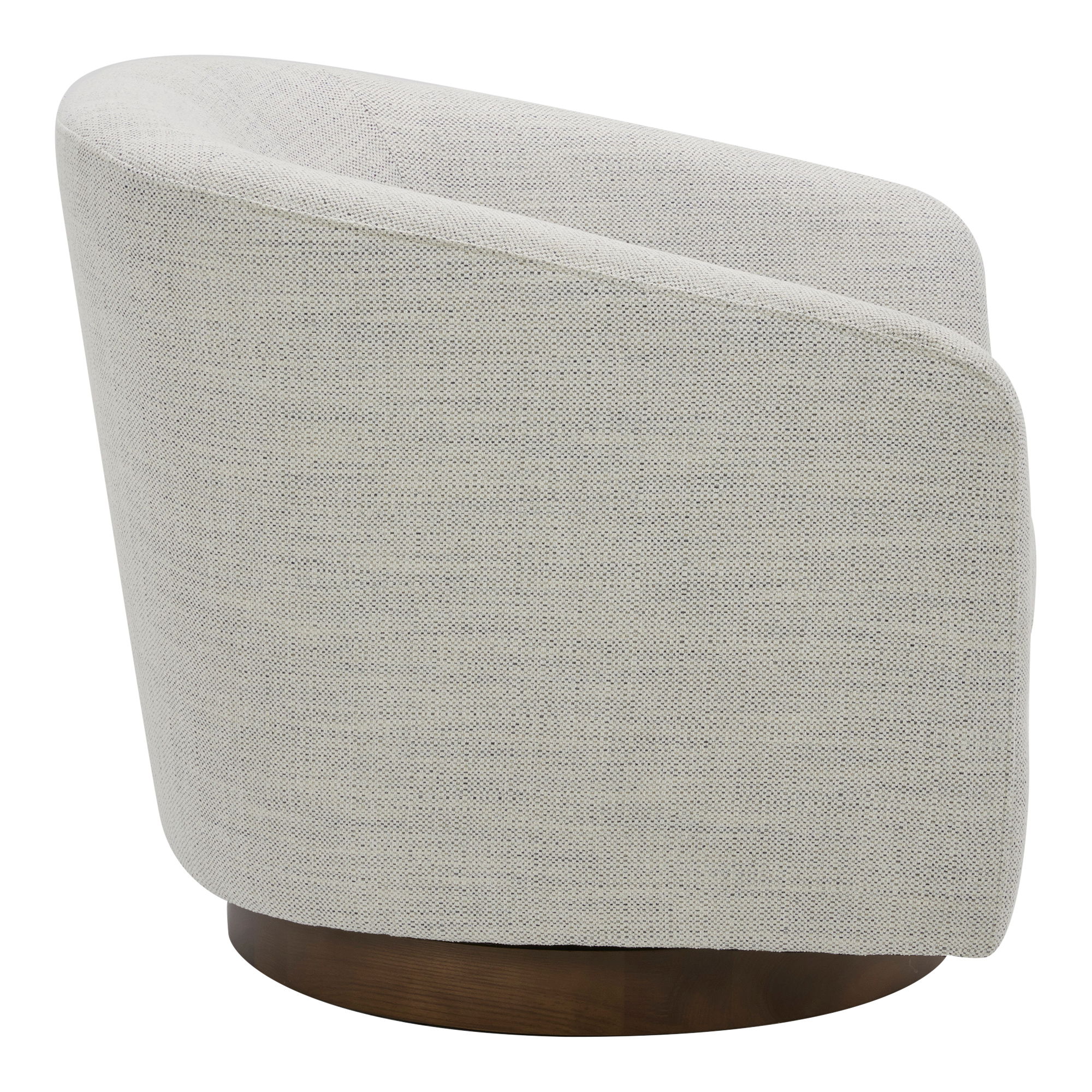 Oscy Swivel Chair Splashed White, Accent Chair by Moe's Home, 31" width x 28" height x 31" depth View 3