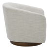 Oscy Swivel Chair Splashed White, Accent Chair by Moe's Home, 31" width x 28" height x 31" depth thumbnail 3