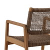 Camilla Outdoor Dining Chair Set of 2 Light Brown, by Dovetail, 22.12" width x 33.5" height x 25.39" depth thumbnail 6